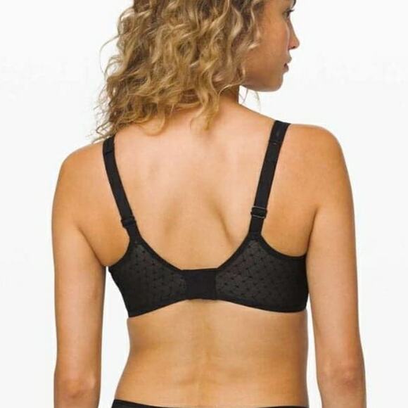 Lululemon Black Beige Like Nothing Lace Bra 32D - Picture 6 of 11